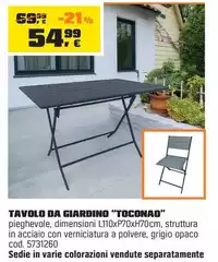 Tavolo Da Giardino "Toconao" Tavolo Da Giardino "Toconao"