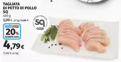 Coop - Tagliata Di Petto Di Pollo Sq Coop - Tagliata Di Petto Di Pollo Sq