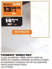 Pavimento "Marble Gold"