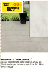 Pavimento "Lone Cement"