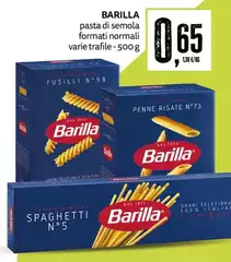 Barilla - Pasta Di Semola Formati Normali Varie Trafile Barilla - Pasta Di Semola Formati Normali Varie Trafile