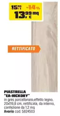 Piastrella "Ea-Hickory" Avorio