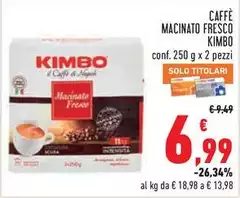 Kimbo - Caffè Macinato Fresco Kimbo - Caffè Macinato Fresco
