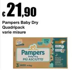 Pampers - Baby Dry Quadripack Pampers - Baby Dry Quadripack