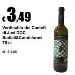 Castelli - Verdicchio Dei Di Jesi DOC Castelli - Verdicchio Dei Di Jesi DOC