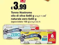 Nostromo - Tonno Olio Di Oliva Naturale Zero 6x Nostromo - Tonno Olio Di Oliva Naturale Zero 6x