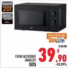 Daya - Forno Microonde Daya - Forno Microonde