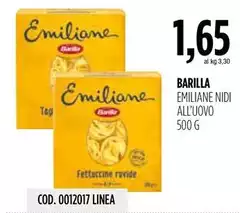 Barilla - Emiliane Nidi All'Uovo Barilla - Emiliane Nidi All'Uovo