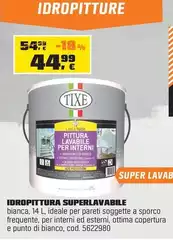 Tixe - Idropittura Superlavabile Tixe - Idropittura Superlavabile