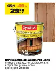 Syntilor - Impregnante All'Acqua Per Legno Syntilor - Impregnante All'Acqua Per Legno