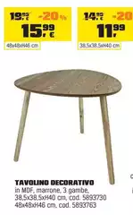 Tavolino Decorativo