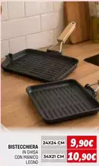 Bistecchiera In Ghisa Con Manico