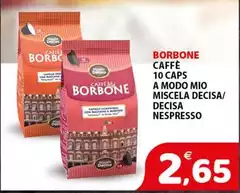 Caffe Borbone - Caffe 10 Caps A Modo Mio Miscela Decisa/Decisa Nespresso