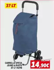 Carrello Spesa Jeans 6 Ruote 37 Lt