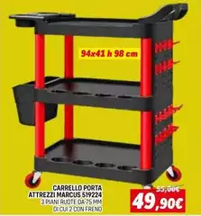 Carrello Porta Attrezzi Marcus 51922