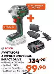 Bosch - Avvitatore A Impulsi Universal Impact Drive Bosch - Avvitatore A Impulsi Universal Impact Drive