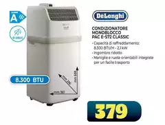 De Longhi - Condizionatore Monoblocco Pac E-S72 Classic De Longhi - Condizionatore Monoblocco Pac E-S72 Classic