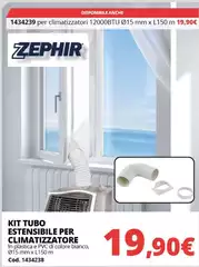 Zephir - Kit Tubo Estensible Per Climatizzatore Zephir - Kit Tubo Estensible Per Climatizzatore