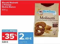 Mulino Bianco - Biscotti Molinetti O Primizie Mulino Bianco - Biscotti Molinetti O Primizie