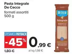 De Cecco - Pasta Integrale De Cecco - Pasta Integrale