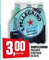 San Pellegrino - Frizzante 6 Bottiglie San Pellegrino - Frizzante 6 Bottiglie