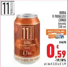 Conad - Birra 11 Paralleli