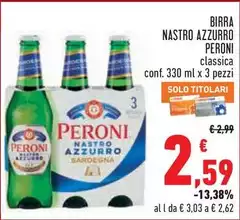 Peroni - Birra Nastro Azzurro Peroni - Birra Nastro Azzurro