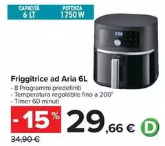 Friggitrice Ad Aria 6L Friggitrice Ad Aria 6L