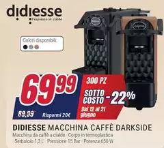 Didiesse - Macchina Caffè Darkside