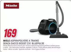 Miele - Aspirapolvere A Traino Senza Sacco Boost CX1 Bluepulse Miele - Aspirapolvere A Traino Senza Sacco Boost CX1 Bluepulse