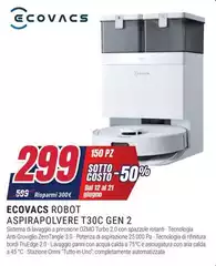Ecovacs - Robot Aspirapolvere T30C Gen 2 Ecovacs - Robot Aspirapolvere T30C Gen 2