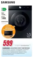 Samsung - Lavatrice WW11DB7B94GB Samsung - Lavatrice WW11DB7B94GB