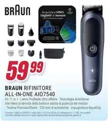 Braun - Rifinitore All-In-One AIO7540 Braun - Rifinitore All-In-One AIO7540
