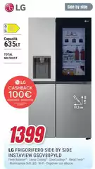 LG - Frigorifero Side By Side InstaView GSGV80PYLD LG - Frigorifero Side By Side InstaView GSGV80PYLD