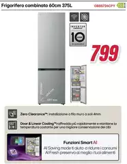 LG - Frigorifero Combinato 60cm 375L GBBS726CPY LG - Frigorifero Combinato 60cm 375L GBBS726CPY