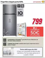 LG - Frigorifero Doppia Porta 509L GTF744PZPED LG - Frigorifero Doppia Porta 509L GTF744PZPED