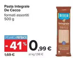 De Cecco - Pasta Integrale De Cecco - Pasta Integrale