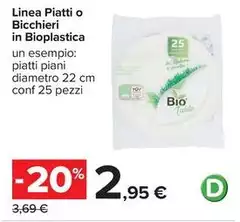 Linea - Piatti O Bicchieri In Bioplastica Linea - Piatti O Bicchieri In Bioplastica