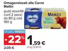 Mellin - Omogeneizzati Alla Carne Mellin - Omogeneizzati Alla Carne