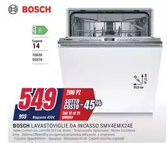 Bosch - Lavastoviglie Da Incasso SMV4EMX24E Bosch - Lavastoviglie Da Incasso SMV4EMX24E