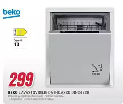 Beko - Lavastoviglie Da Incasso DIN34330 Beko - Lavastoviglie Da Incasso DIN34330