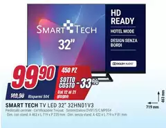 Smart Tech - Tv Led 32" 32HN01V3