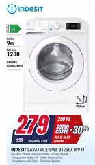 Indesit - Lavatrice BWE 91296X WV IT Indesit - Lavatrice BWE 91296X WV IT