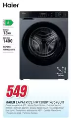 Haier - Lavatrice HW130BP14357GUIT Haier - Lavatrice HW130BP14357GUIT