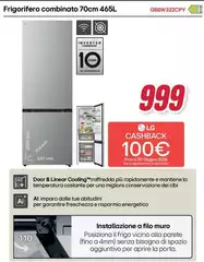 LG - Frigorifero Combinato 70cm 465L GBBW322CPY LG - Frigorifero Combinato 70cm 465L GBBW322CPY