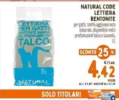Natural - Lettiera