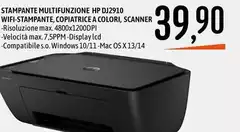 HP - Stampante Multifunzione Hp Dj2910 HP - Stampante Multifunzione Hp Dj2910