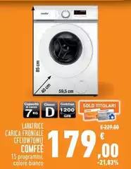 Comfeè - Lavatrice Carica Frontale CFE10WTOWTE