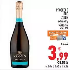 Zonin - Prosecco DOC Zonin - Prosecco DOC