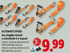 Ultimate Speed - Set Cinghie Tiranti A Cricchetto 2 Pezzi Ultimate Speed - Set Cinghie Tiranti A Cricchetto 2 Pezzi